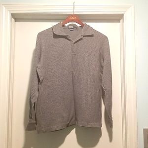 Gray collared sweater